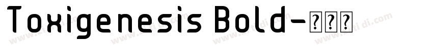 Toxigenesis Bold字体转换